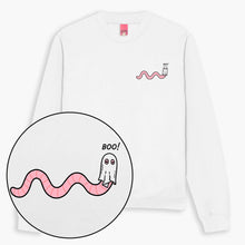 Afbeelding laden in Galerijviewer, LIMITED EDITION: Ghosty Worm Halloween Sweatshirt (Unisex)-Printed Clothing, Printed Sweatshirt, JH030-Sassy Spud