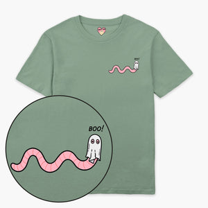 LIMITED EDITION: Ghosty Worm Halloween T-Shirt (Unisex)-Printed Clothing, Printed T Shirt, EP01-Sassy Spud