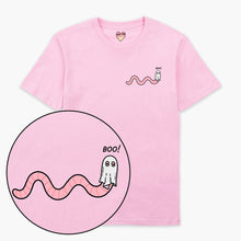 Afbeelding laden in Galerijviewer, LIMITED EDITION: Ghosty Worm Halloween T-Shirt (Unisex)-Printed Clothing, Printed T Shirt, EP01-Sassy Spud