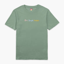 Laden Sie das Bild in den Galerie-Viewer, Live Laugh Lasagna Embroidered T-Shirt (Unisex)-Embroidered Clothing, Embroidered T Shirt, EP01-Sassy Spud