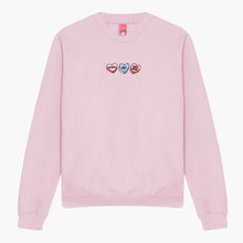 Afbeelding laden in Galerijviewer, Love Hearts Embroidered Sweatshirt (Unisex)-Embroidered Clothing, Embroidered Sweatshirt, JH030-Sassy Spud