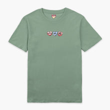 Load image into Gallery viewer, Love Hearts Embroidered T-Shirt (Unisex)-Embroidered Clothing, Embroidered T Shirt, EP01-Sassy Spud