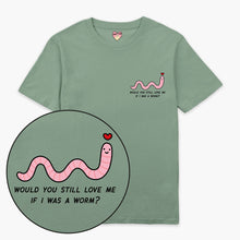 Laden Sie das Bild in den Galerie-Viewer, Love Me Worm T-Shirt (Unisex)-Printed Clothing, Printed T Shirt, EP01-Sassy Spud