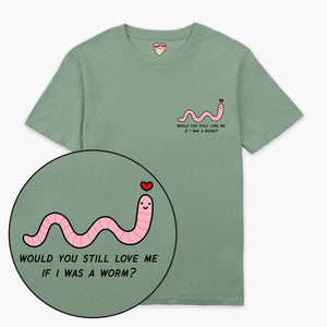 Love Me Worm T-Shirt (Unisex)-Printed Clothing, Printed T Shirt, EP01-Sassy Spud