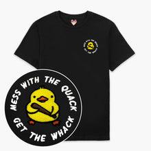 Afbeelding laden in Galerijviewer, Mess With The Quack Embroidered T-Shirt (Unisex)-Embroidered Clothing, Embroidered T Shirt, EP01-Sassy Spud
