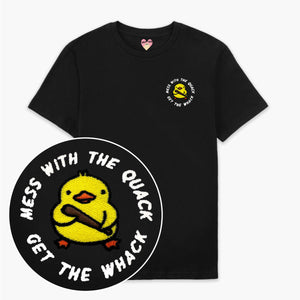 Mess With The Quack Embroidered T-Shirt (Unisex)-Embroidered Clothing, Embroidered T Shirt, EP01-Sassy Spud