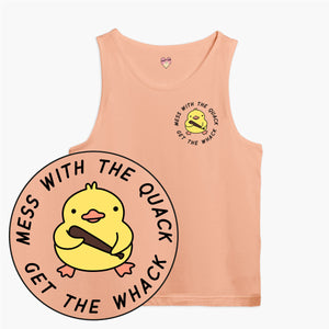 Mess With The Quack Tank Top (Unisex)-Printed Clothing, Printed Tank, 03980-Sassy Spud