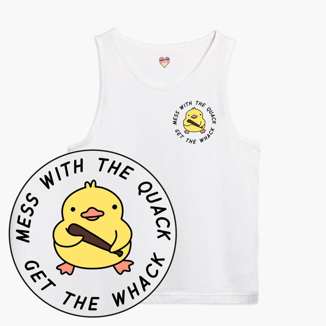 Mess With The Quack Tank Top (Unisex)-Printed Clothing, Printed Tank, 03980-Sassy Spud