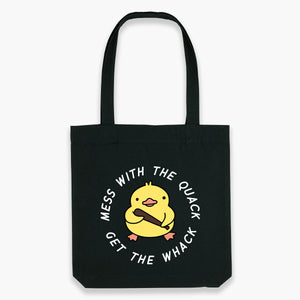 Mess With The Quack Tote Bag-Sassy Accessories, Sassy Gifts, Sassy Tote Bag, STAU760-Sassy Spud