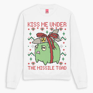 Missile Toad Christmas Jumper (Unisex)-Printed Clothing, Printed Sweatshirt, JH030-Sassy Spud