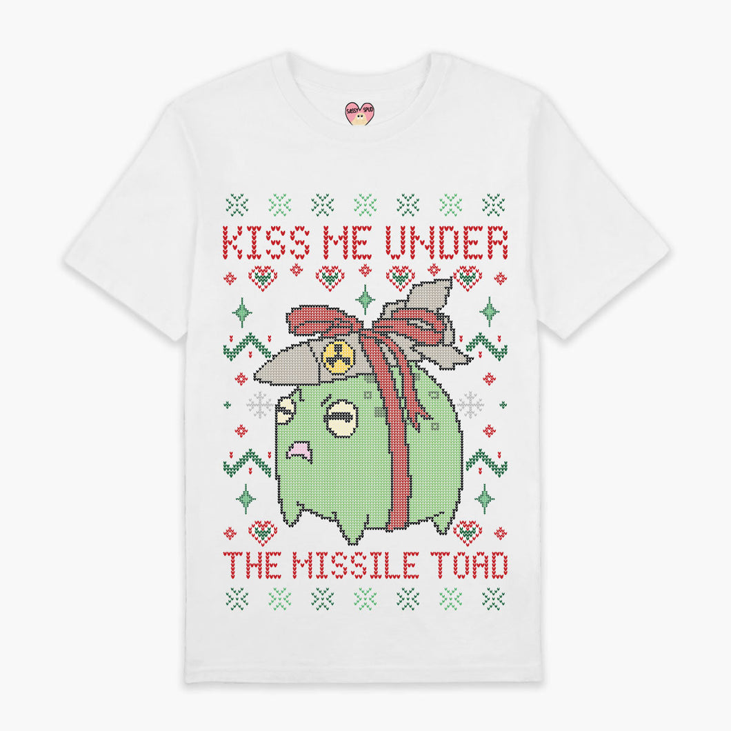 Missile Toad Christmas T-Shirt (Unisex)-Printed Clothing, Printed T Shirt, EP01-Sassy Spud