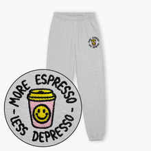 Afbeelding laden in Galerijviewer, More Espresso Less Depresso Embroidered Joggers (Unisex)-Embroidered Clothing, Embroidered Joggers, JH072-Sassy Spud