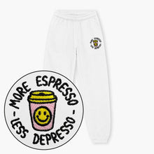 Afbeelding laden in Galerijviewer, More Espresso Less Depresso Embroidered Joggers (Unisex)-Embroidered Clothing, Embroidered Joggers, JH072-Sassy Spud