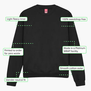 Meer Espresso Minder Depresso Geborduurd Sweatshirt (Unisex)