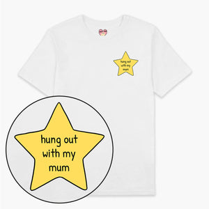 Mum Gold Star T-Shirt (Unisex)-Printed Clothing, Printed T Shirt, EP01-Sassy Spud