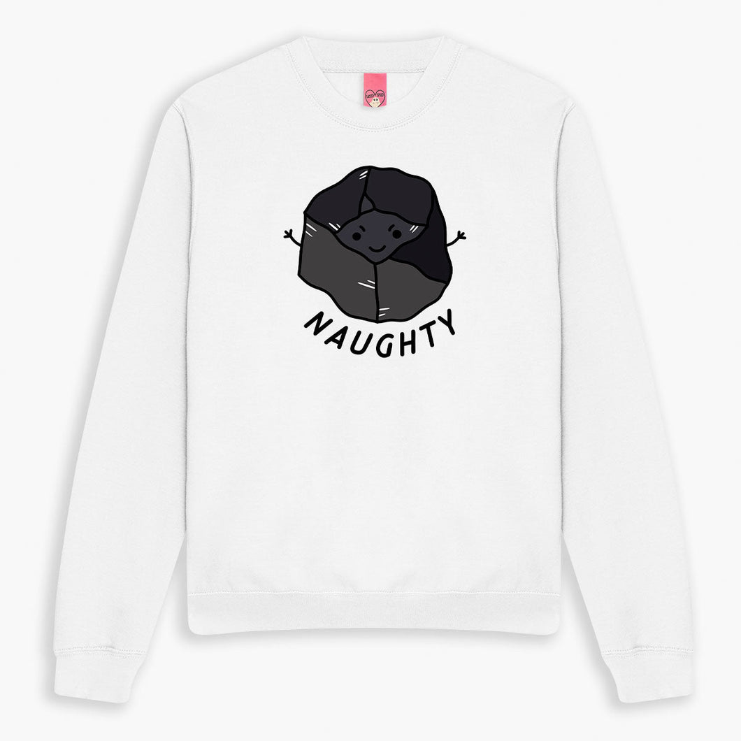 Naughty Coal Christmas Jumper (Unisex)-Printed Clothing, Printed Sweatshirt, JH030-Sassy Spud