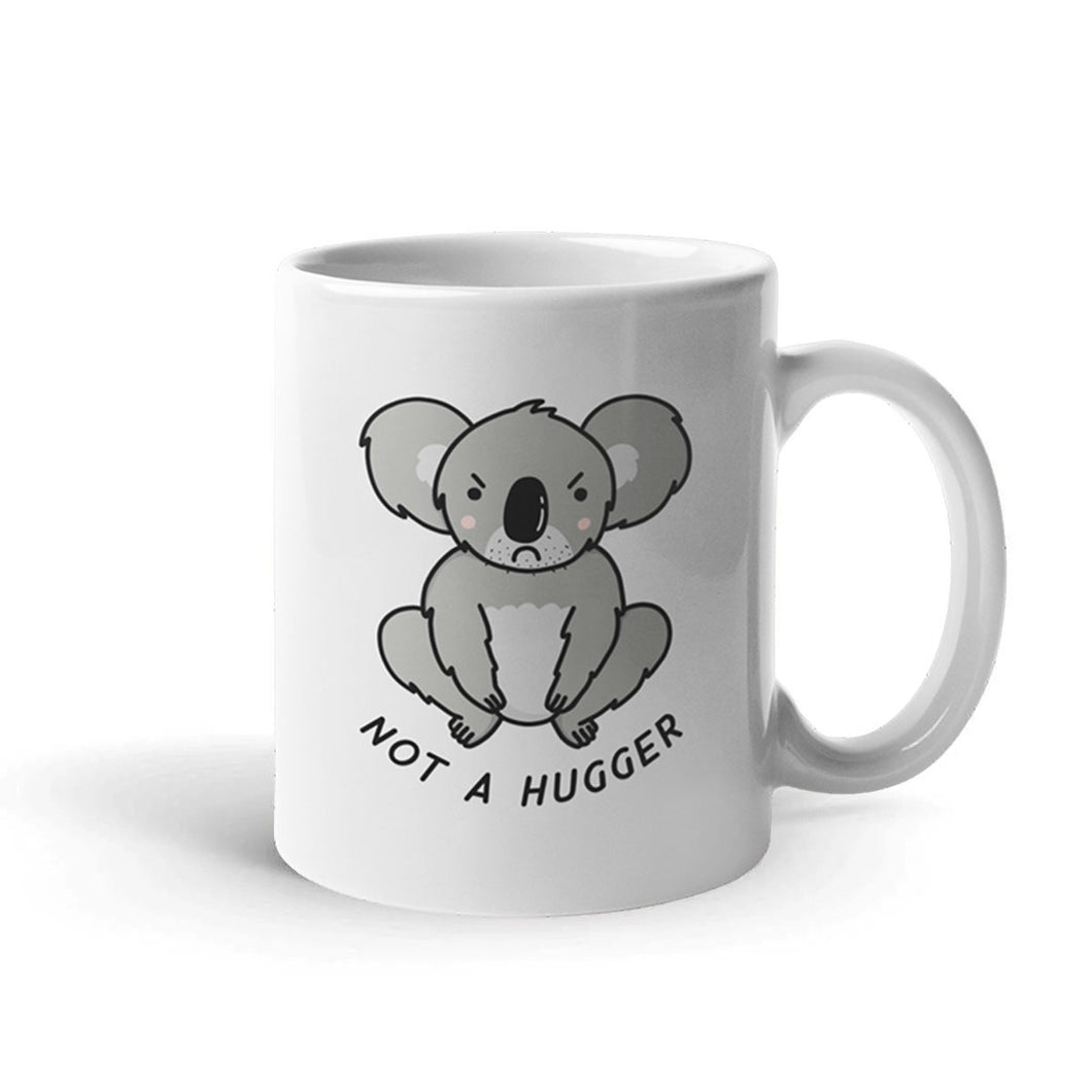 Not A Hugger Coffee Mug-Funny Gift, Funny Coffee Mug, 11oz White Ceramic-Sassy Spud