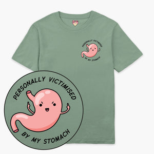 Personally Victimised By My Stomach T-Shirt (Unisex)-Printed Clothing, Printed T Shirt, EP01-Sassy Spud