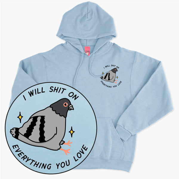 Pigeon Poo Hoodie Unisex Sassy Spud