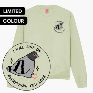 Pigeon Poo Sweatshirt (Unisex)-Printed Clothing, Printed Sweatshirt, JH030-Sassy Spud