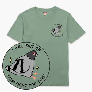 Pigeon Poo T-Shirt (Unisex)-Printed Clothing, Printed T Shirt, EP01-Sassy Spud