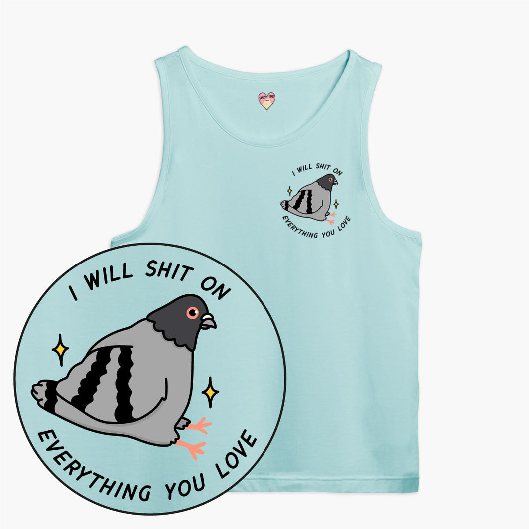 Pigeon Poo Tank Top (Unisex)-Printed Clothing, Printed Tank, 03980-Sassy Spud