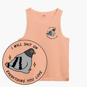 Pigeon Poo Tank Top (Unisex)-Printed Clothing, Printed Tank, 03980-Sassy Spud