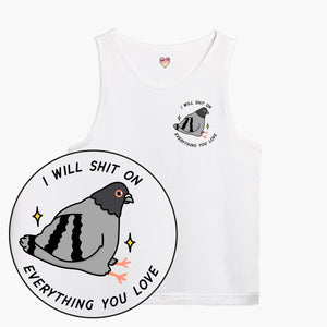 Pigeon Poo Tank Top (Unisex)-Printed Clothing, Printed Tank, 03980-Sassy Spud