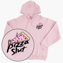 Afbeelding laden in Galerijviewer, Pizzaslet geborduurde hoodie (unisex) 