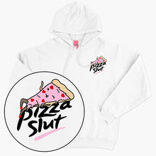 Laden Sie das Bild in den Galerie-Viewer, Pizza Schlampe bestickter Kapuzenpullover (Unisex) 