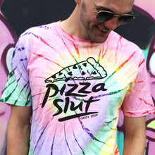 Afbeelding laden in Galerijviewer, Pizza Slut Tie Dye T-shirt (Unisex)-Printed Clothing, Printed T Shirt, EP01-Sassy Spud