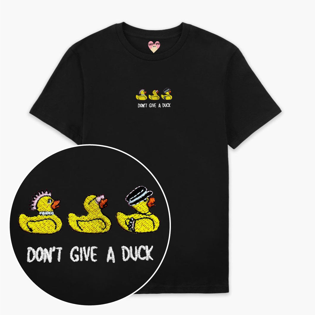 Rubber Ducks Embroidered T-Shirt (Unisex)-Embroidered Clothing, Embroidered T Shirt, EP01-Sassy Spud