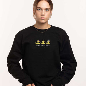 Badeendjes geborduurd sweatshirt (unisex)