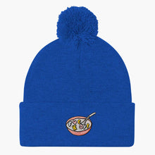 Load image into Gallery viewer, Rude Cereal Embroidered Pom Pom Beanie-Embroidered Clothing, Embroidered Beanie, BB426-Sassy Spud