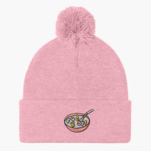 Load image into Gallery viewer, Rude Cereal Embroidered Pom Pom Beanie-Embroidered Clothing, Embroidered Beanie, BB426-Sassy Spud