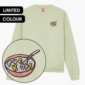 Rude Cereal Embroidered Sweatshirt (Unisex)-Embroidered Clothing, Embroidered Sweatshirt, JH030-Sassy Spud