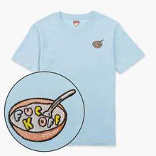 Afbeelding laden in Galerijviewer, Rude Cereal Embroidered T-Shirt (Unisex)-Embroidered Clothing, Embroidered T Shirt, EP01-Sassy Spud