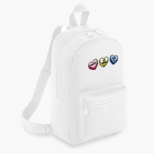 Rude Love Hearts Embroidered Mini Backpack-Sassy Accessories, Sassy Gifts, Sassy Mini Backpack, BG153-Sassy Spud