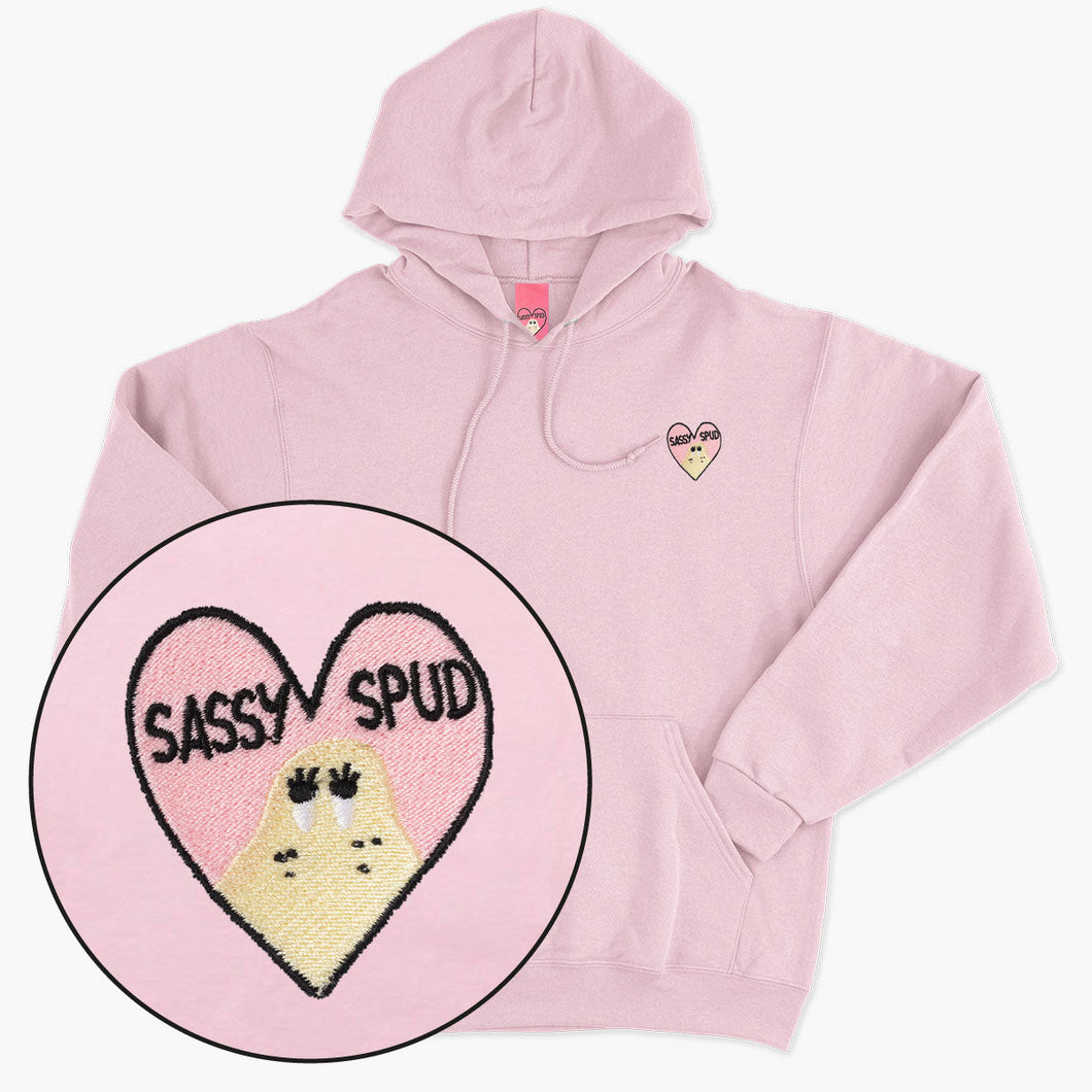 Sassy Spud Embroidered Hoodie (Unisex)-Embroidered Clothing, Embroidered Hoodie, JH001-Sassy Spud