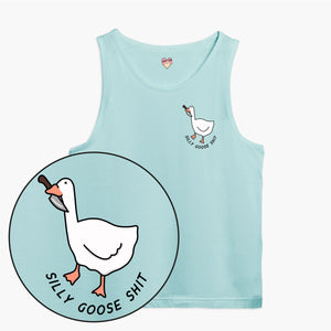 Silly Goose Sh*t Tank Top (Unisex)-Printed Clothing, Printed Tank, 03980-Sassy Spud