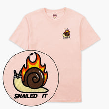 Load image into Gallery viewer, Snailed It Embroidered T-Shirt (Unisex)-Embroidered Clothing, Embroidered T Shirt, EP01-Sassy Spud