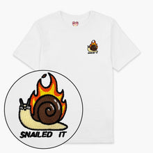 Laden Sie das Bild in den Galerie-Viewer, Snailed It Embroidered T-Shirt (Unisex)-Embroidered Clothing, Embroidered T Shirt, EP01-Sassy Spud