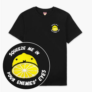 Sour Lemon Embroidered T-Shirt (Unisex)-Embroidered Clothing, Embroidered T Shirt, EP01-Sassy Spud
