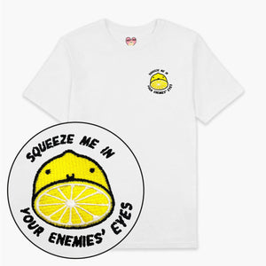 Sour Lemon Embroidered T-Shirt (Unisex)-Embroidered Clothing, Embroidered T Shirt, EP01-Sassy Spud