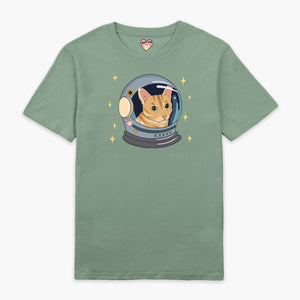 Space Cat T-Shirt (Unisex)-Printed Clothing, Printed T Shirt, EP01-Sassy Spud