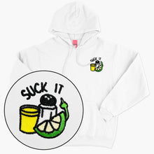 Load image into Gallery viewer, Suck It Tequila Embroidered Hoodie (Unisex)-Embroidered Clothing, Embroidered Hoodie, JH001-Sassy Spud