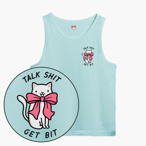 Talk Sh*t Get Bit Tank Top (Unisex)-Printed Clothing, Printed Tank, 03980-Sassy Spud