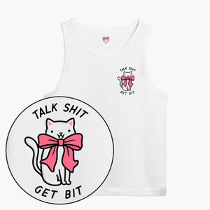 Talk Sh*t Get Bit Tank Top (Unisex)-Printed Clothing, Printed Tank, 03980-Sassy Spud