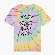 Afbeelding laden in Galerijviewer, Talk Sh*t Get Bit Tie Dye T-shirt (Unisex)-Printed Clothing, Printed T Shirt, EP01-Sassy Spud