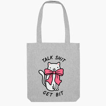 Load image into Gallery viewer, Talk Sh*t Get Bit Tote Bag-Sassy Accessories, Sassy Gifts, Sassy Tote Bag, STAU760-Sassy Spud